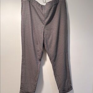 J.Jill Womens High Rise Trouser Size 14 Casual Office Houndstooth Straight Leg